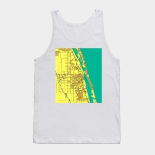 Vero Beach Florida Map Graphic Art Tank Top